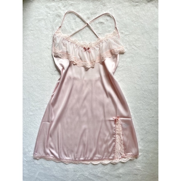 Váy đầm lụa ngủ fairy ren 2hand