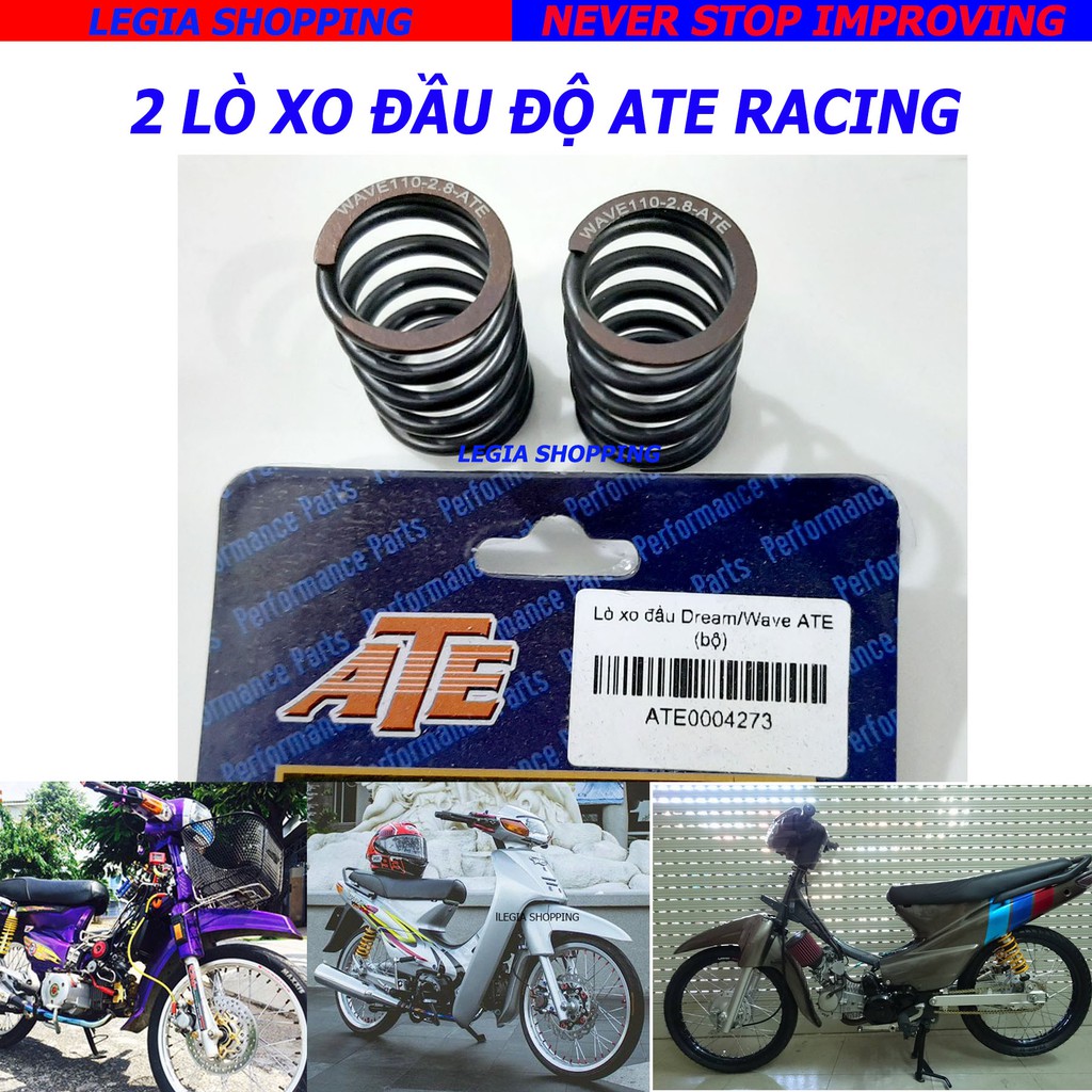 2 CÁI LÒ XO ĐẦU ĐỘ ATE RACING GẮN WAVE / DREAM / SIRIUS 50 / FUTURE 1