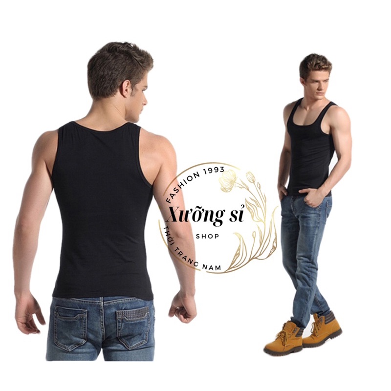 [HCM] SALE OFF ÁO BODY 3 LỖ NAM , COTTON from ôm , vải co giãn thoáng mát 3L03