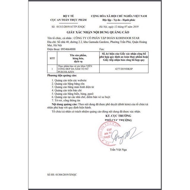 SÂM TỐ NỮ KOHINOOR viên uống đẹp da Puecolazen bổ sung nội tiết tố nữ, mờ nám, tàn nhang | BigBuy360 - bigbuy360.vn