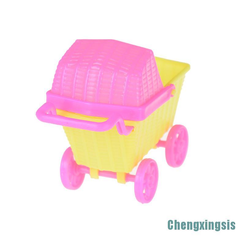 Xe Đẩy Mua Sắm Mini Thời Trang Cho Nhà Búp Bê