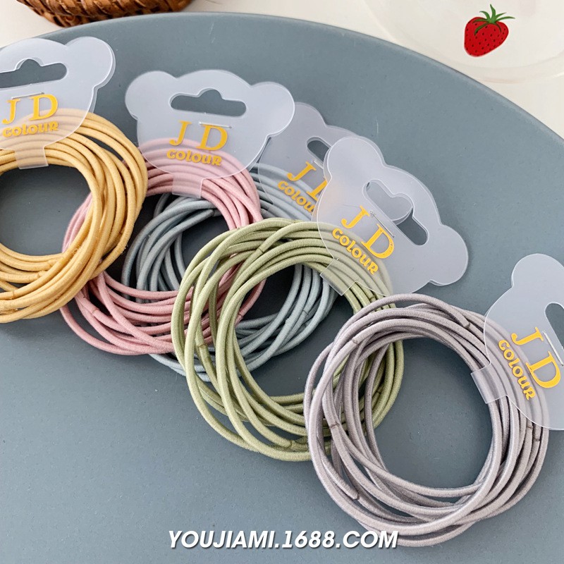 Set 10 chun cột tóc basic