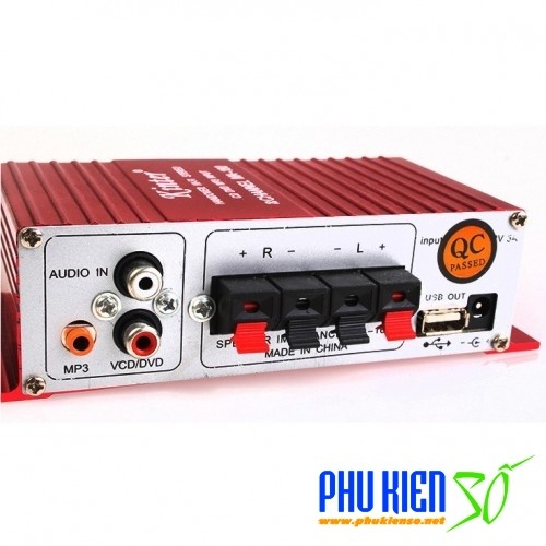 Ampli xe hơi MA-180 stereo 2.0 công suất 180w dùng nguồn 12v