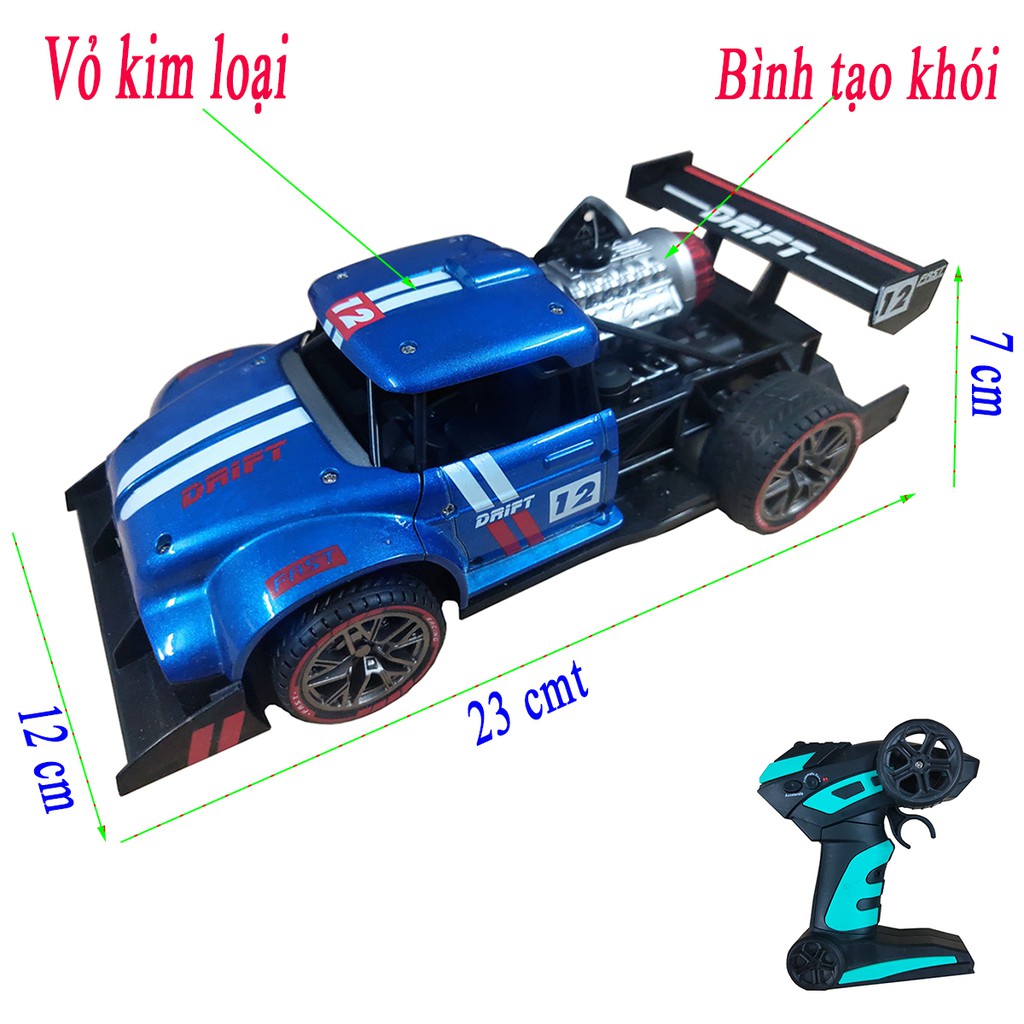 Xe Bán Tải Điều Khiển 4 Hướng, Vỏ Kim Loại, Phun Khói, Âm Thanh Sống Động, Tỉ lệ 1:16