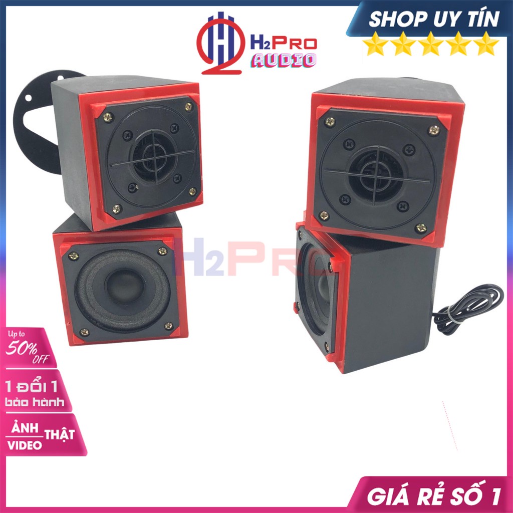 Bộ 4 Loa 2 Trung-2 Treble Thumper At-929, Loa Nâng Tiếng Treble-Mid Cao Cấp-200W-8 Ôm-Lời Sáng (Tụ Hàn Sẵn)-H2Pro Audio