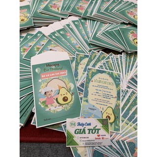 ❤️[ Rẻ Nhất Shopee] Thiệp Thôi Nôi trái bơ