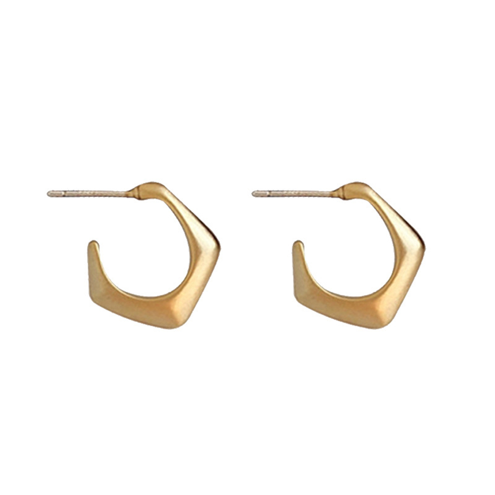 Fashionmaker New Exquisite Golden Irregular Ear Studs Women Temperament Earrings Jewellery Accessories