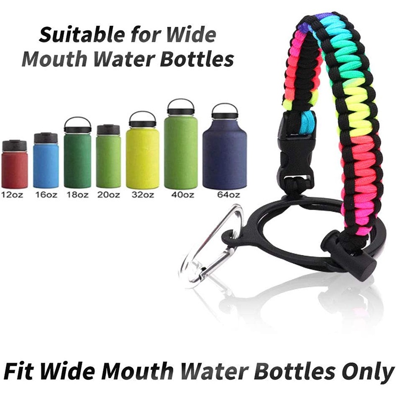 Bình Nước Đa Năng Có Quai Cầm / Quai Đeo Bản Rộng Chống Mài Mòn Tiện Dụng Mang Theo Du Lịch / Cắm Trại