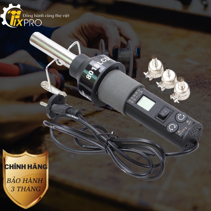 Máy khò nhiệt # cầm tay 8018LCD bền bỉ cao cấp.