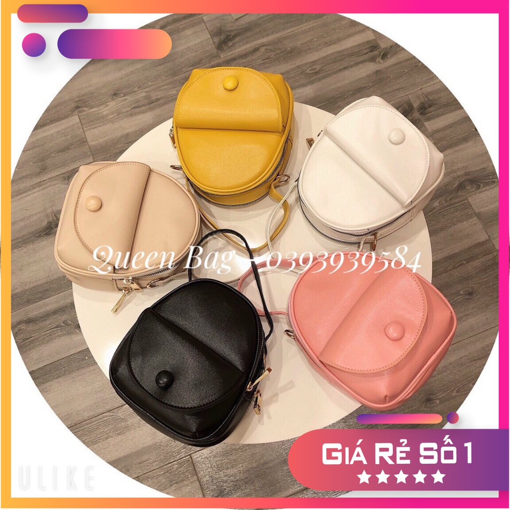 Balo Nữ  QUEEN BAG  Balo Mini Thời Trang Chất Da Mềm Cực Xinh Dáng Trẻ Trung Thích Hợp Đi Chơi