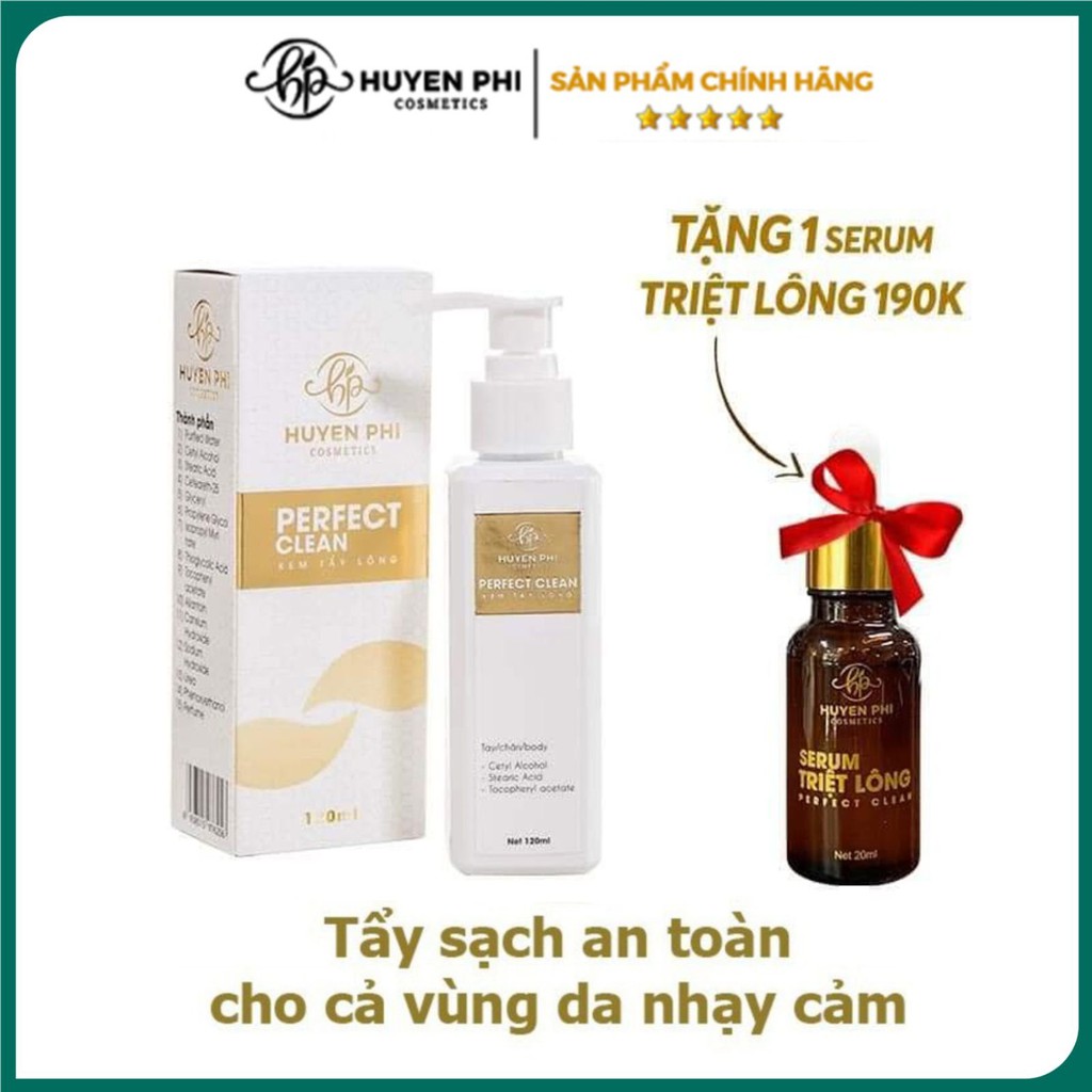 ♥️Chính Hãng♥️  Kem Tẩy Lông Huyền Phi - Tặng Serum Triệt Lông tẩy và triệt lông an toàn, không đau rát, làm mềm mịn da