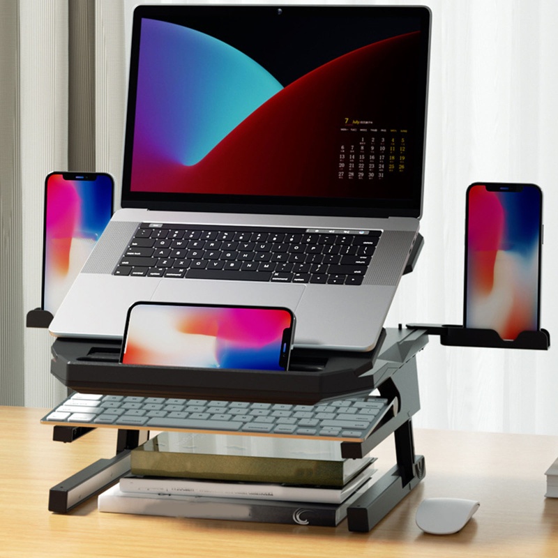 Giá Đỡ Cho Laptop Có Thể Xoay 360 Độ Tiện Dụng° Quạt Tản Nhiệt Hai Lớp Đế Xoay Cho Notebook
