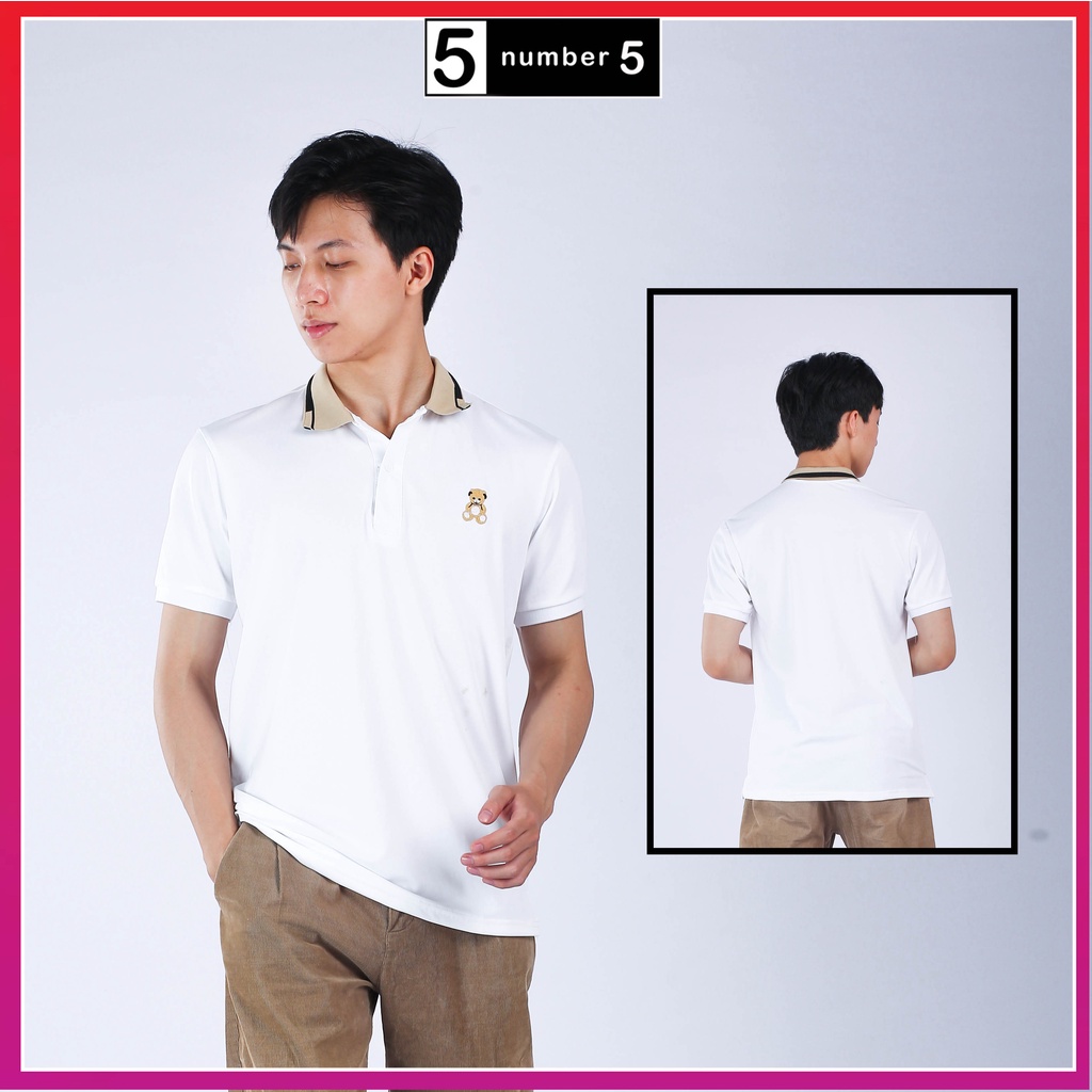 Áo Polo Nam Ngắn Tay Thêu Gấu Chất Liệu Cotton Mát Mịn [APG]