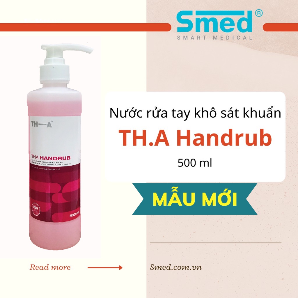 Nước rửa tay khô diệt khuẩn TH.A handrub 500ml vòi ấn (xuất hoá đơn)