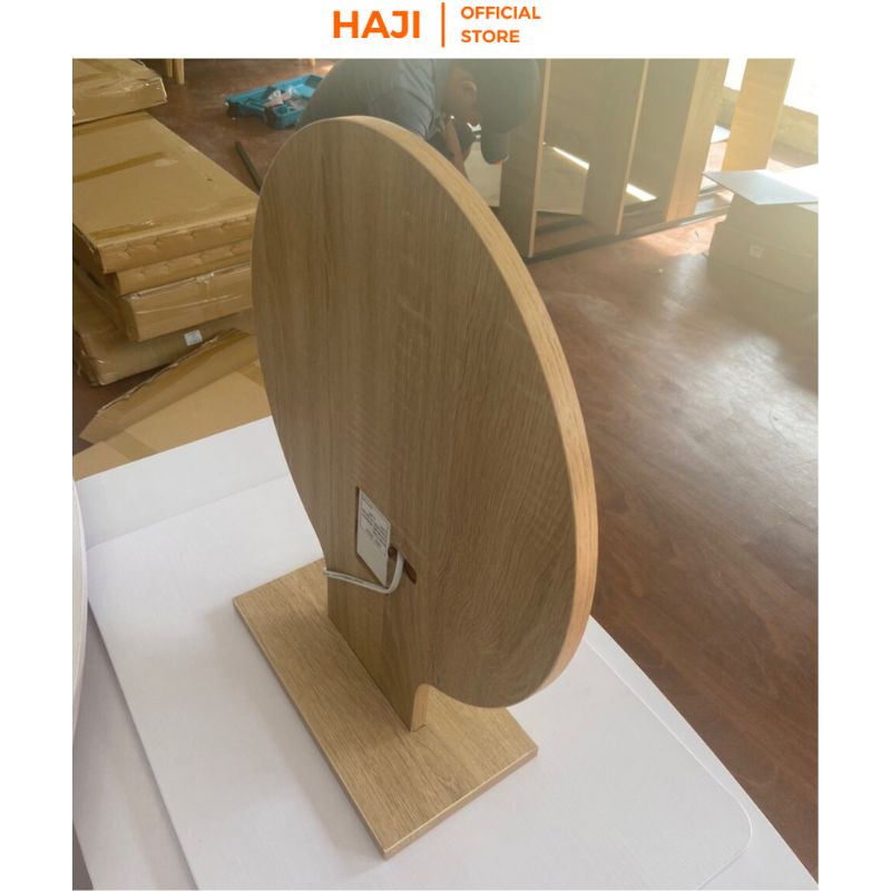 Gương tròn để bàn HAJI viền led cảm ứng điều chỉnh độ sáng thông minh A214