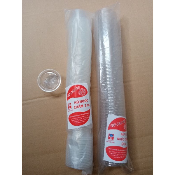 Hũ sốt đựng nước chấm 1.5oz (40ml) / 2oz (60ml) / 2.5oz (80ml) | hiệu TTK (100H + nắp)