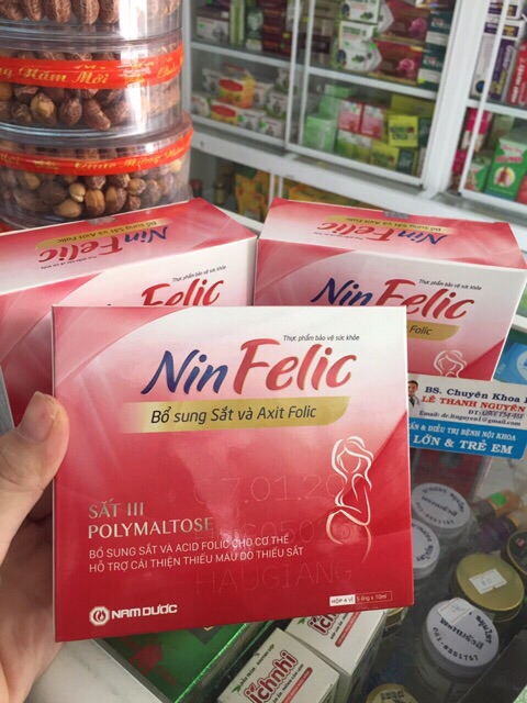 ✅(chính hãng)NINFELIC-bổ sung sắt&acid folic