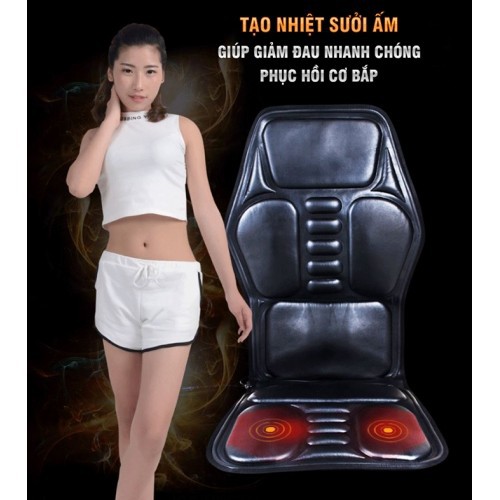 Ghế nệm massage ô tô có nhiệt sưởi chính hãng  Ming Zhen 308 - 12V