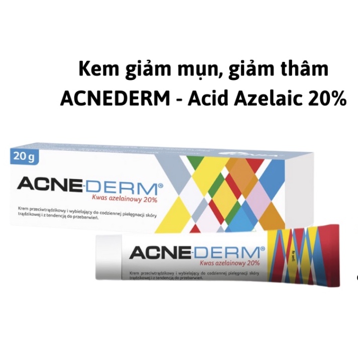 Kem giảm mụn, mờ thâm ACNEDERM Azelaic Acid 20%
