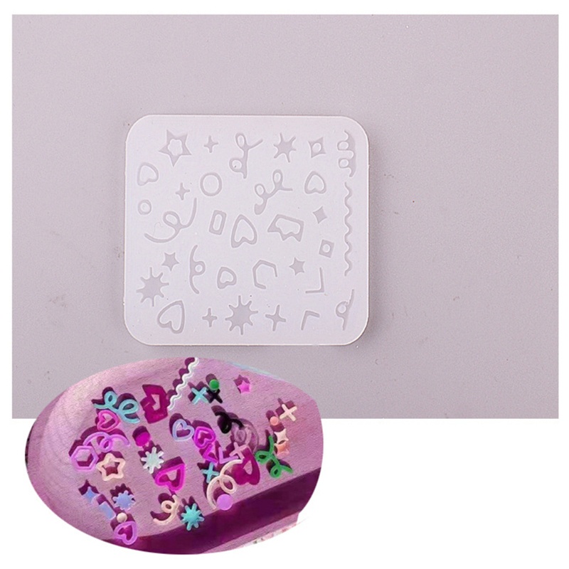 Khuôn Hình Trái Tim Làm Đồ Thủ Công Bằng Nhựa Resin Và Nước Kim Tuyến Trang Trí