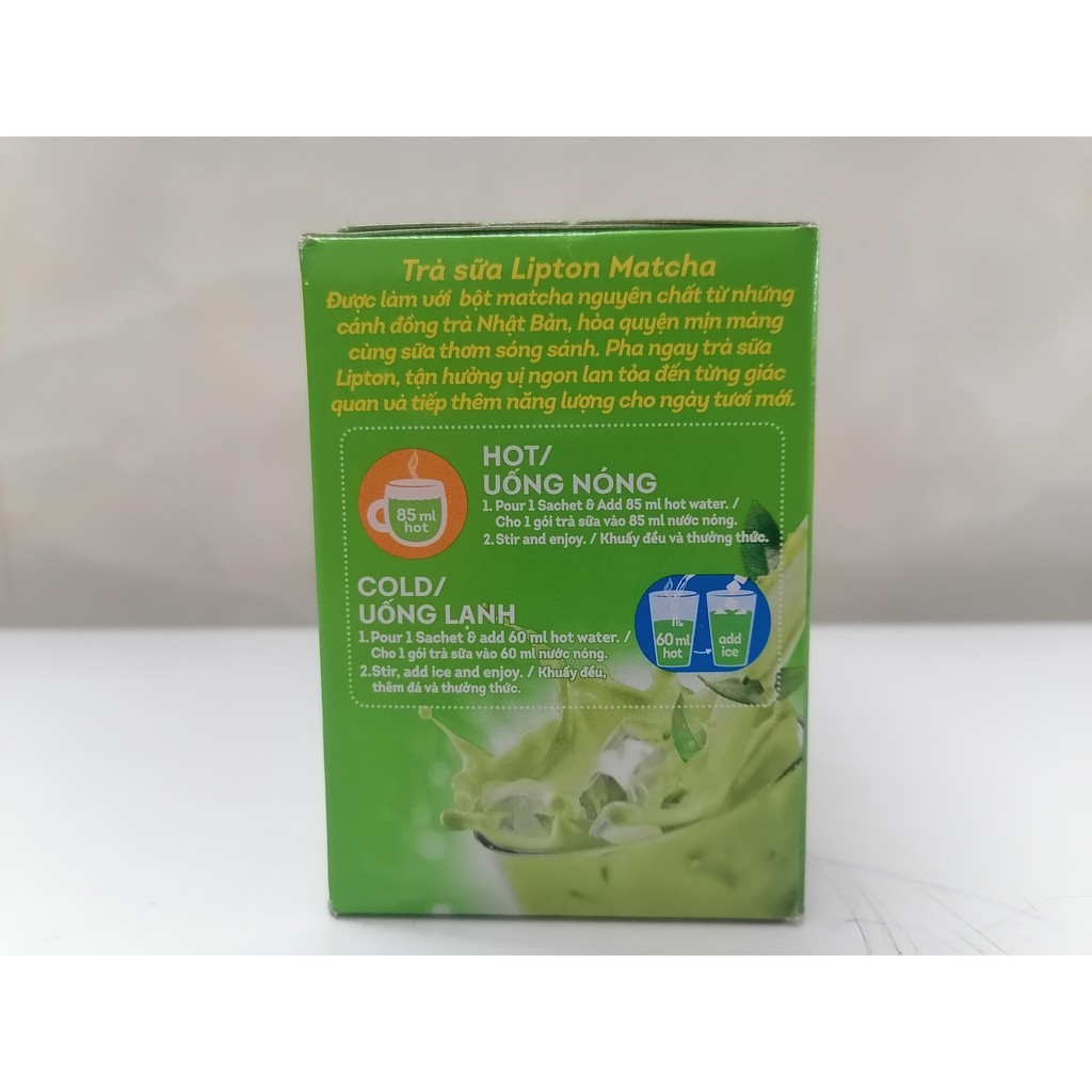 [Hộp XANH LÁ 136g] TRÀ SỮA MATCHA [VN] LIPTON 3 in 1 Matcha Latte