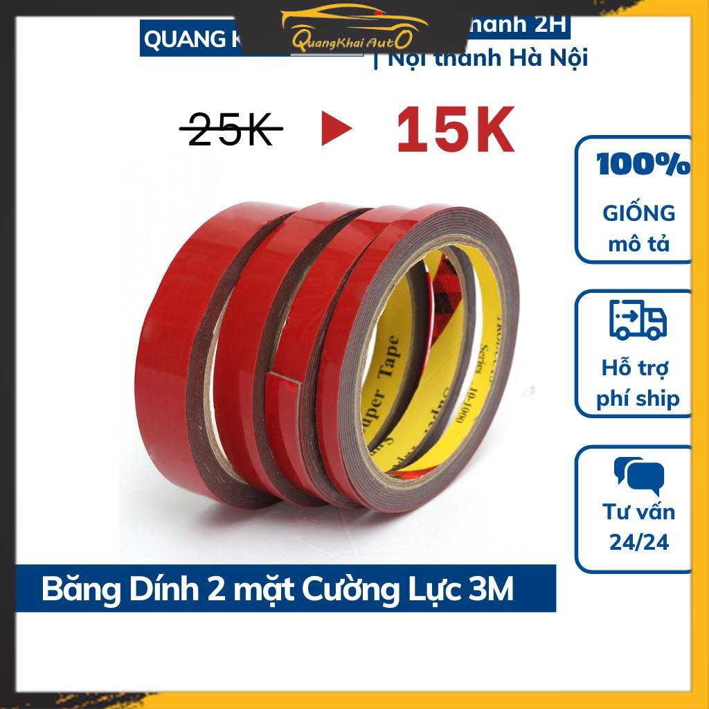 Băng Keo 2 Mặt Cường Lực Siêu Dính 3M - Băng Dính 2 Mặt Đa Năng (loại 3m/10m)