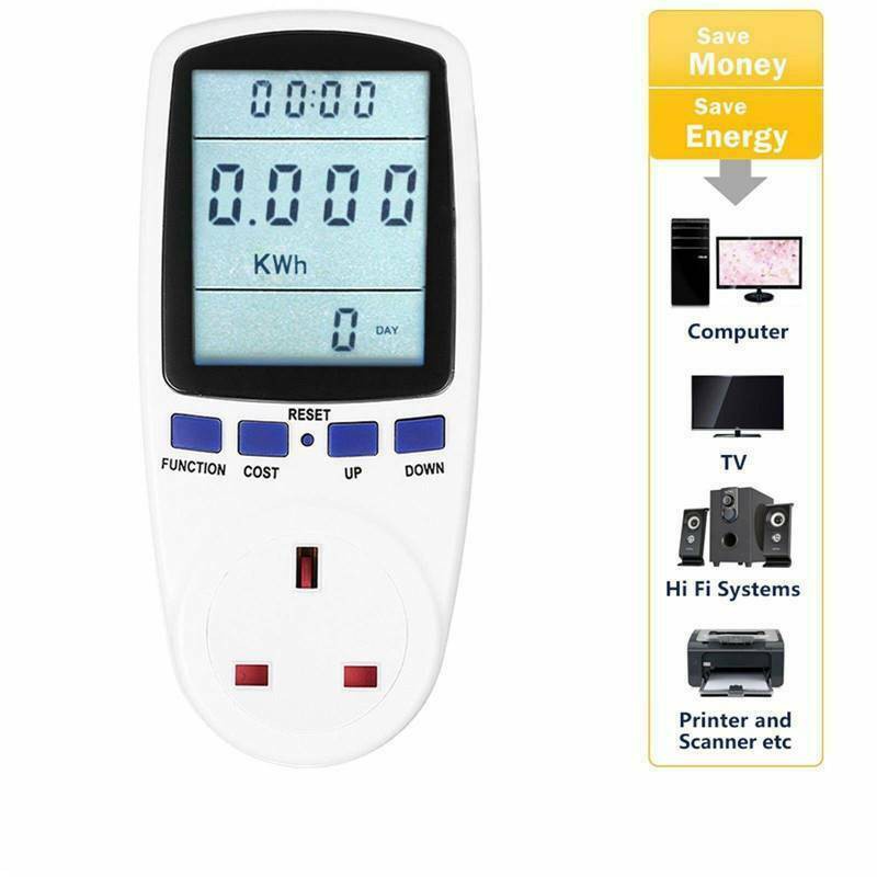 Electricity Power Consumption Meter Energy Monitor Watt Kwh Analyzer