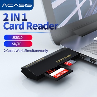 Đầu đọc thẻ acasis usb 3.0 & 2.0 sang sd micro sd / tf bộ chuyển đổi thẻ nhớ cho máy tính xách tay