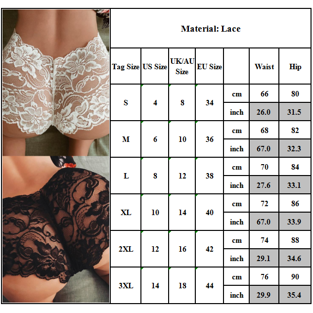 Quần lót phối ren hình hoa tôn dáng cơ thể