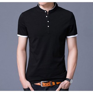 Áo thun nam cổ trụ thời trang hàng VNXK.
