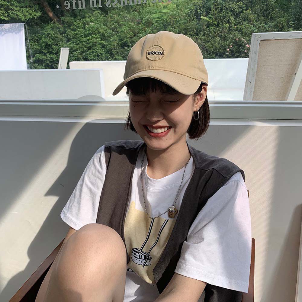 MKEB Mũ Lưỡi Trai Thêu Chữ Phong Cách Hip Hop Kiểu Hàn Quốc Cá Tính Dành Cho Phái Nữ