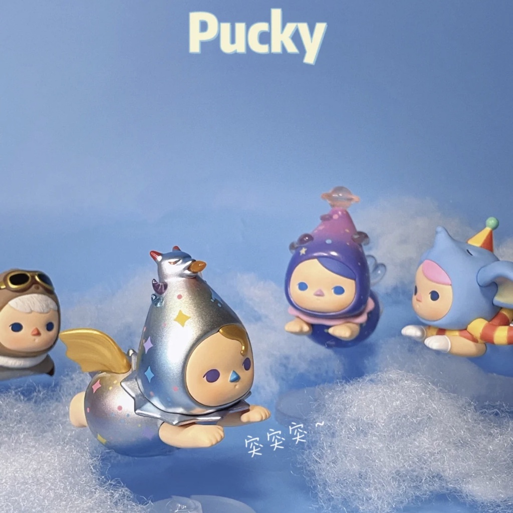 ★Hgtoys★Búp Bê Popmart PUCKY Flight Series Mystery Trang Trí