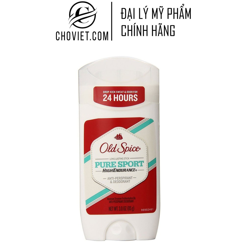 Lăn khử mùi nam Old Spice High Endurance Deodorant Long Lasting Stick Pure Sport 85g