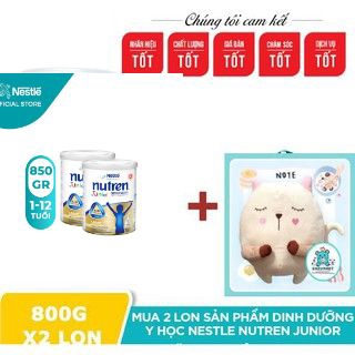 [Tặng Qùa ] Bộ 2 lon sữa bột nutren junior 800gr