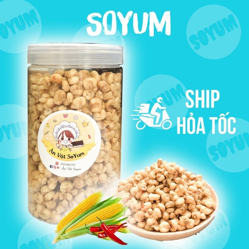 Ngô nếp sấy giòn 300g, bắp nếp Soyum vừa ngon vừa rẻ