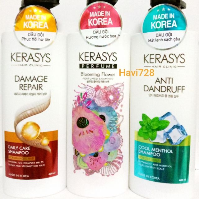 (600ml)Dầu gội KERASYS Hàn quốc
