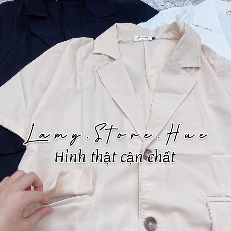 Áo khoác blazer tay lỡ chất vitex áo vest tay cộc tay lửng - VIDEO / HÌNH THẬT | BigBuy360 - bigbuy360.vn
