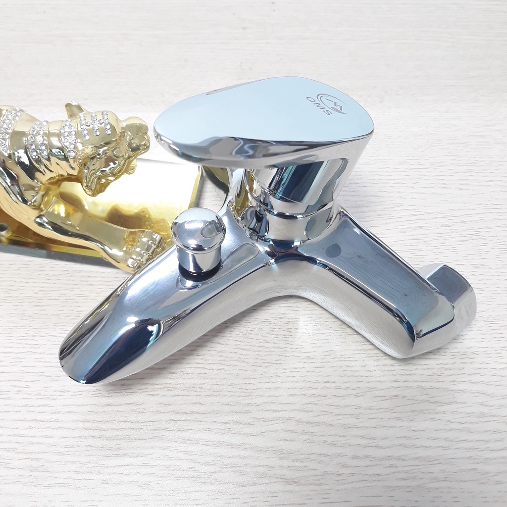 Củ vòi hoa sen, củ sen nóng lạnh bằng Đồng dáng Phi Thuyền Vũ Trụ Loại Tốt (bộ gồm củ sen + chặn + chân Z) - QM.CS08