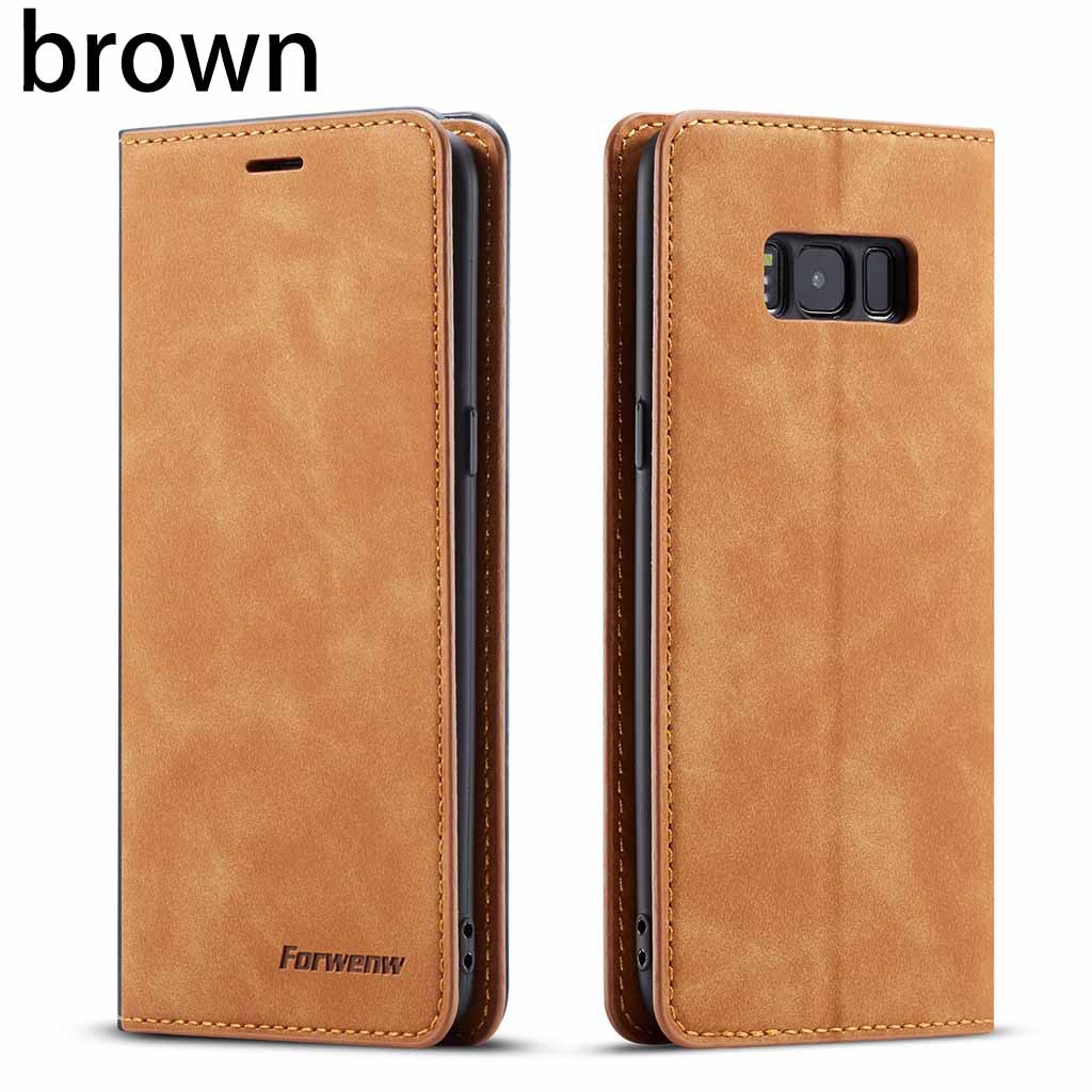 Bao da điện thoại dành cho Samsung Galaxy S8 S8+ bằng chất liệu da PU