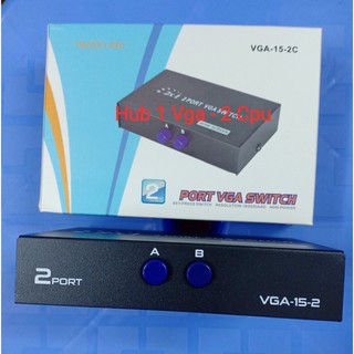 HUB VGA 💎𝓕𝓡𝓔𝓔𝓢𝓗𝓘𝓟💎Hub 1CPU ra 2VGA (1VGA ra 2VGA) -  ( CÓ ADAPTER) FULL HD -  SPTECH COMPUTER