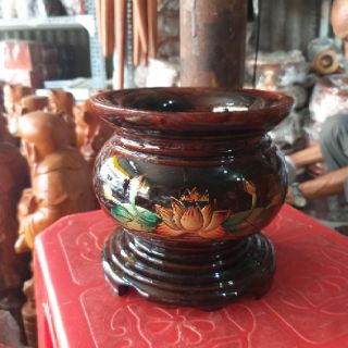 Bát nhang gỗ ngang 13cm