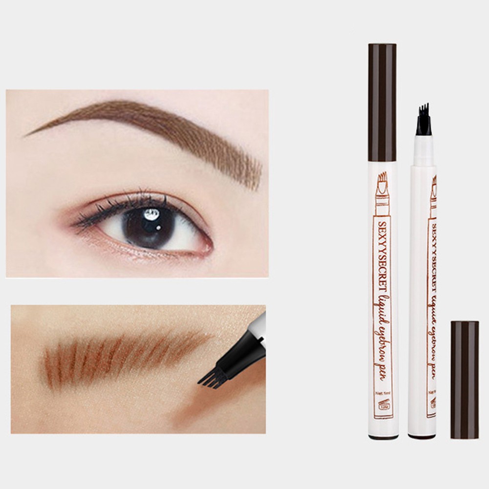 [Hàng mới về] Bút chì kẻ lông mày dạng lỏng ngòi 4 nhánh kháng nước lâu trôi