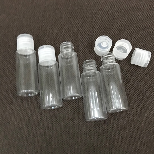 5 Chai nhựa tốt 20ml - chai nhựa trong suốt 20ml