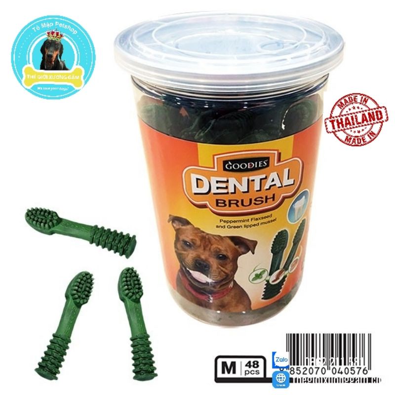GOODIES DENTA PLUS XƯƠNG BÀN CHẢI VỊ BẠC HÀ SẠCH RĂNG THƠM MIỆNG DENTAL BRUSH