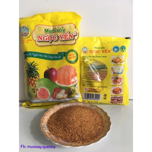 Muối sấy Ngọc Yến chấm hoa quả hàng chính hãng gói 100g
