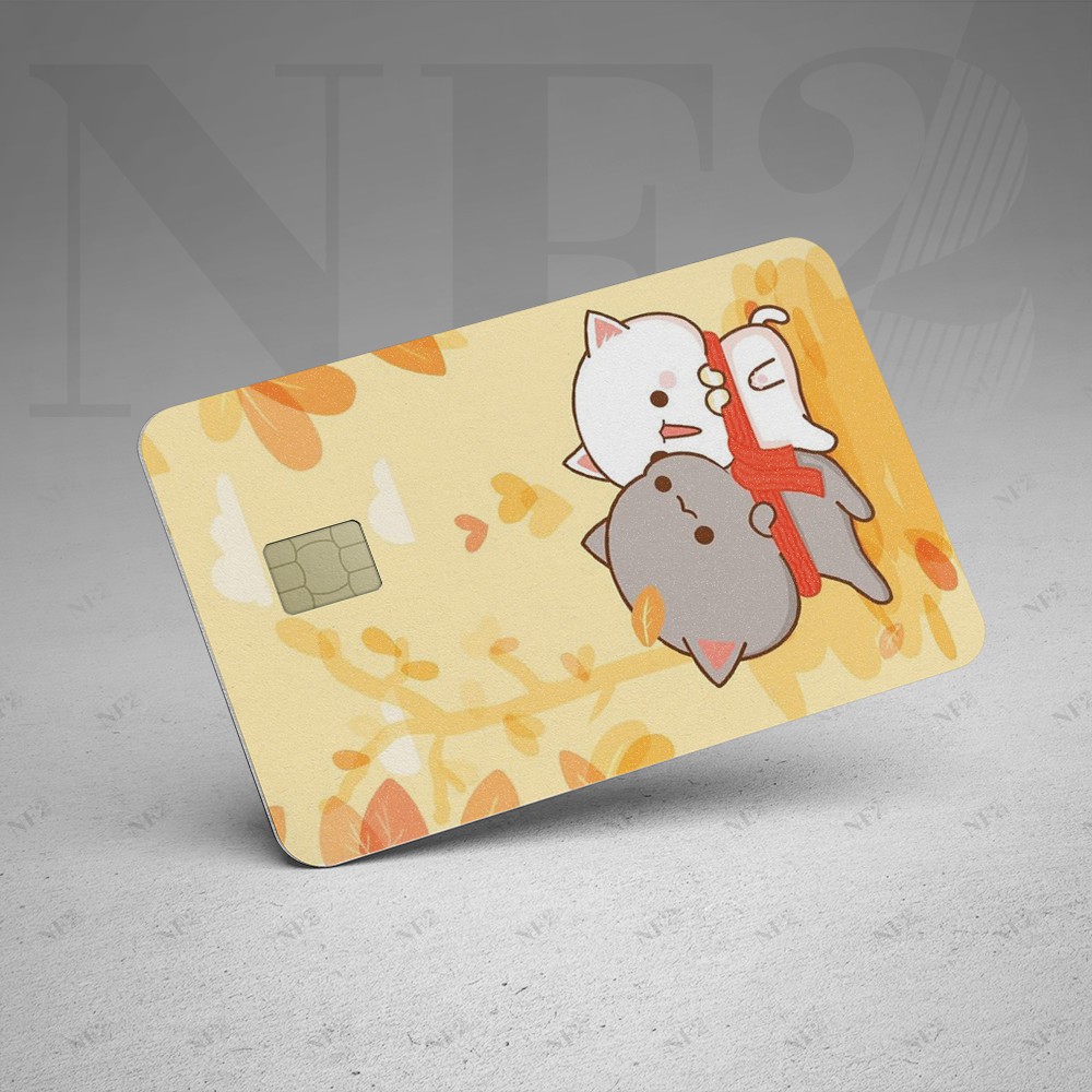 CUTE CAT - Decal Sticker Thẻ ATM (Thẻ Chung Cư, Thẻ Xe, Credit, Debit Cards) Miếng Dán Trang Trí NF2 Cards