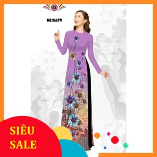 [Freeship đơn từ 0đ] ] Áo dài lụa nhật 👗 FREESHIP 👗 Áo dài chất lụa Nhật in 3d đẹp