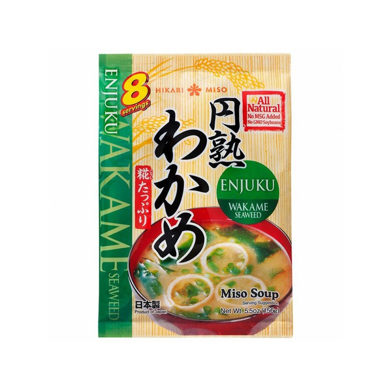 SÚP MISO RONG BIỂN WAKAME ĂN LIỀN HIKARI MISO ENJUKU 156G (8 PHẦN) - Hachi Hachi Japan Shop