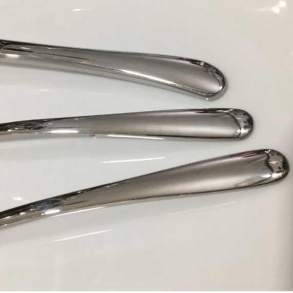 bộ 3 món dao muỗng nĩa đuôi tròn đơn giản, kiểu dáng châu âu, loại dày và cầm chắc tay, inox 18/10 cao cấp -HDM09