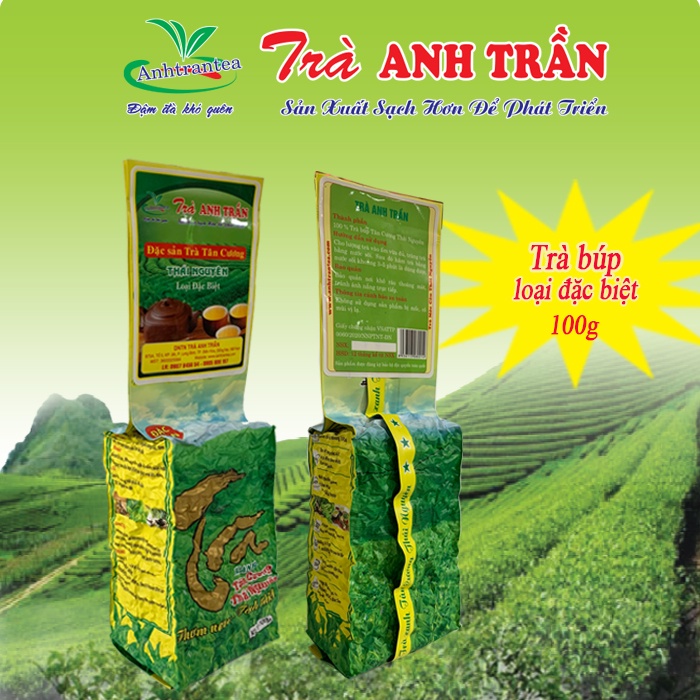 Trà búp xanh đặc sản Tân Cương Thái Nguyên đặc biệt hút chân không